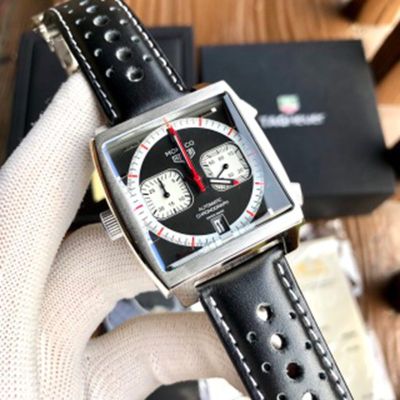 Swiss Made TAG Heuer Watch Warranty Monaco  Stainless steel Black 39mm Watch tag heuer 1000 mikrotimer